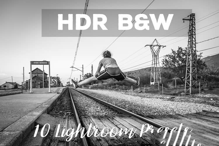 HDR黑白摄影Lightroom预设 HDR Black and White Lightroom Preset.zip