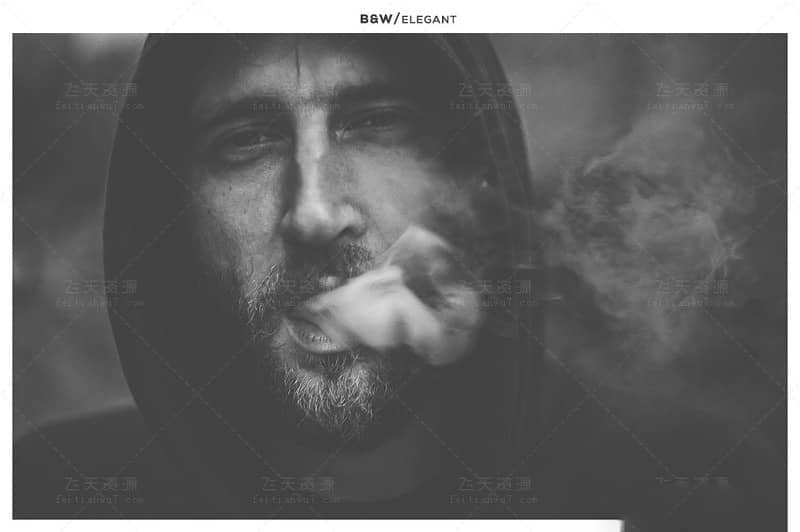 LR预设-高端黑白人像摄影后期Lightroom预设.zip