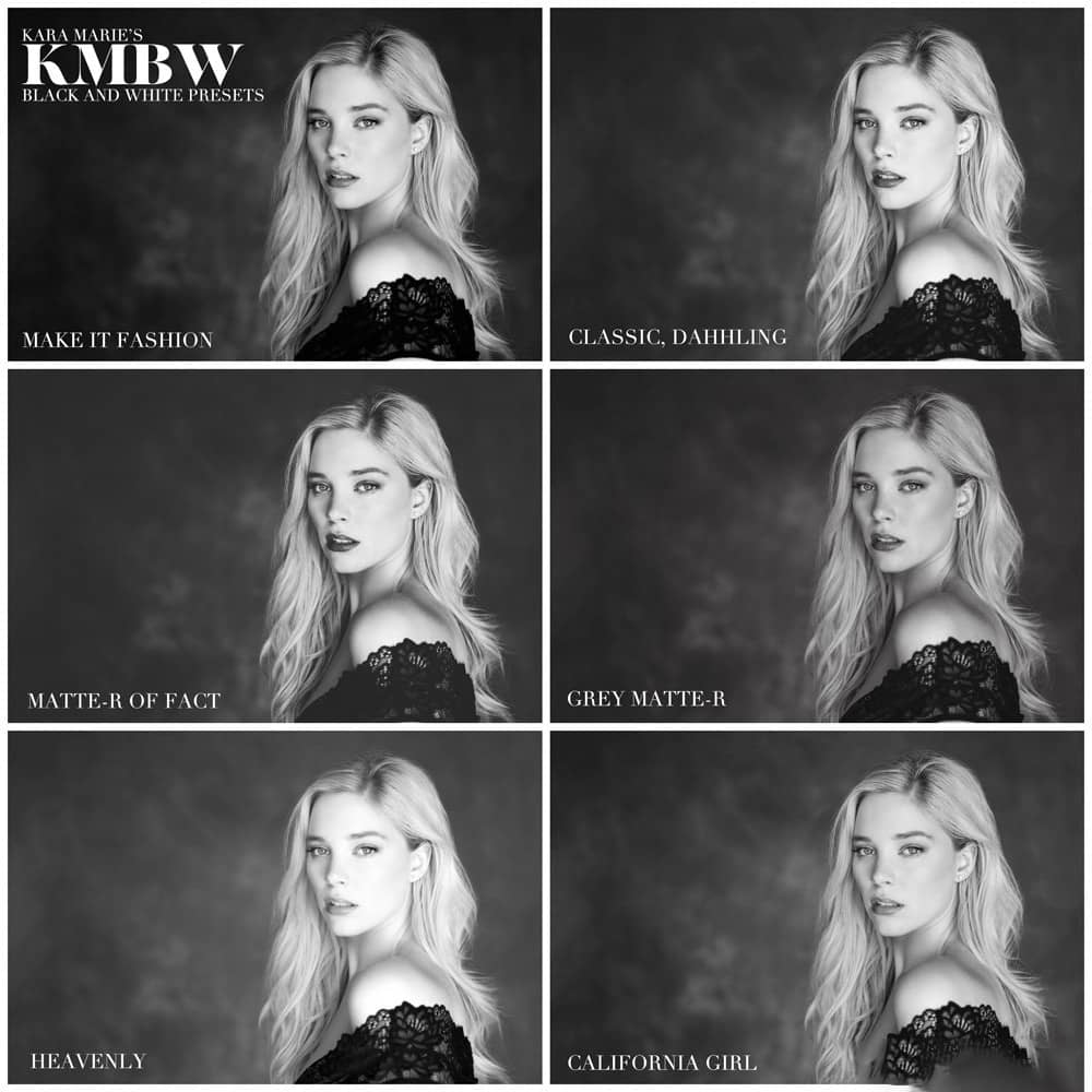 The Portrait Masters-肖像大师Kara Marie黑白胶片Lightroom预设Badass B+W.zip