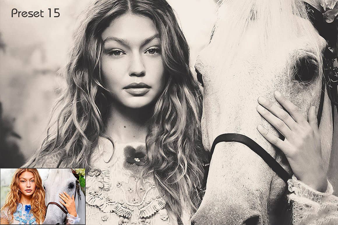 永恒经典黑白胶片Lightroom预设 Black & White Lightroom.zip