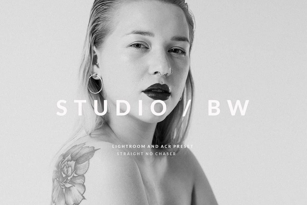 经典工作室杂志人像黑白胶片Lightroom预设 Black & White LR preset.zip