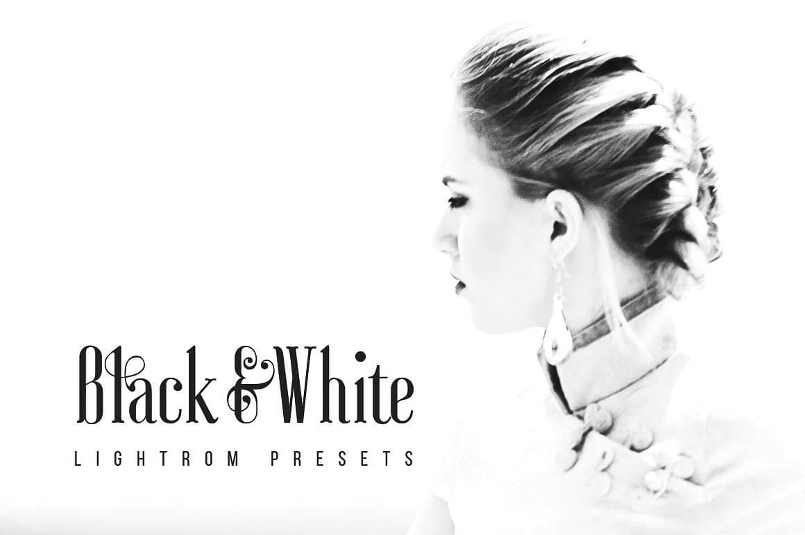 黑白Lightroom预设 Black & White Lightroom Presets.zip