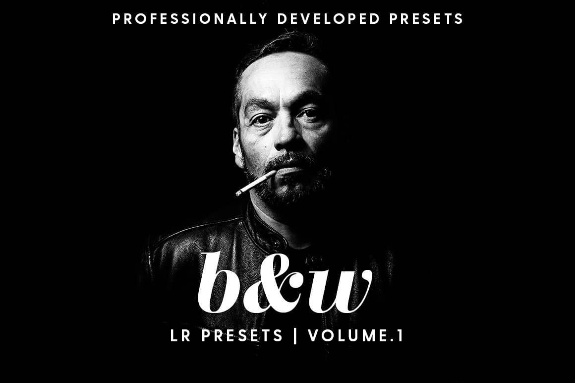 黑白人像Lightroom预设Hydrozi Black & White – Lightroom Presets.zip
