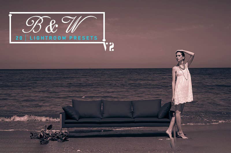 黑白单色旅拍人像Lightroom预设20 B＆W Lightroom Presets V2.zip