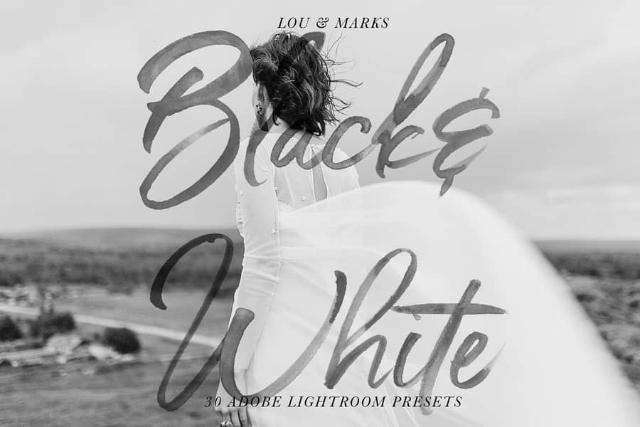 黑白胶片音乐灯光Lightroom预设.zip