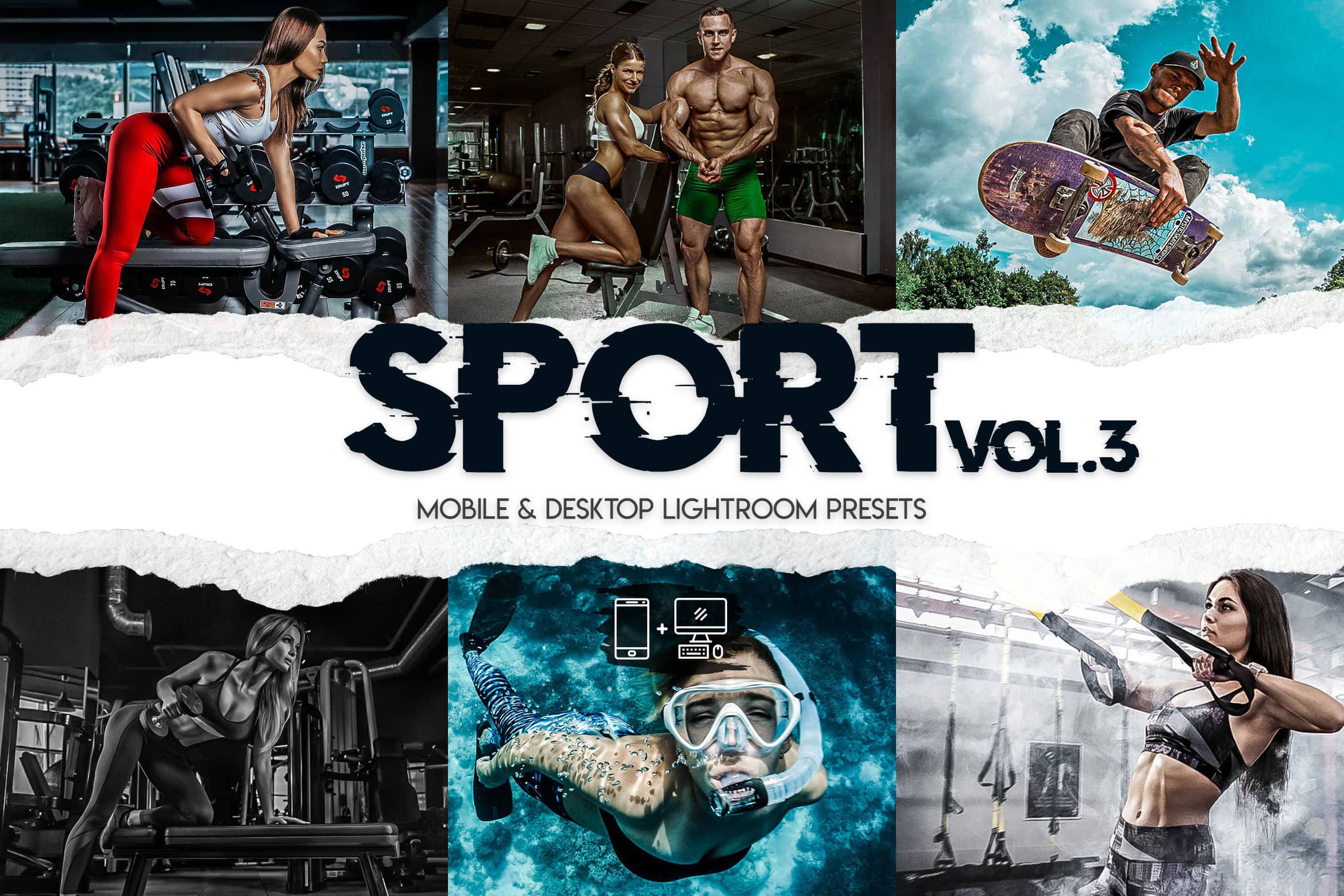 15个健身房运动人像后期调色Lightroom预设 Sport Lightroom Presets Vol. 3