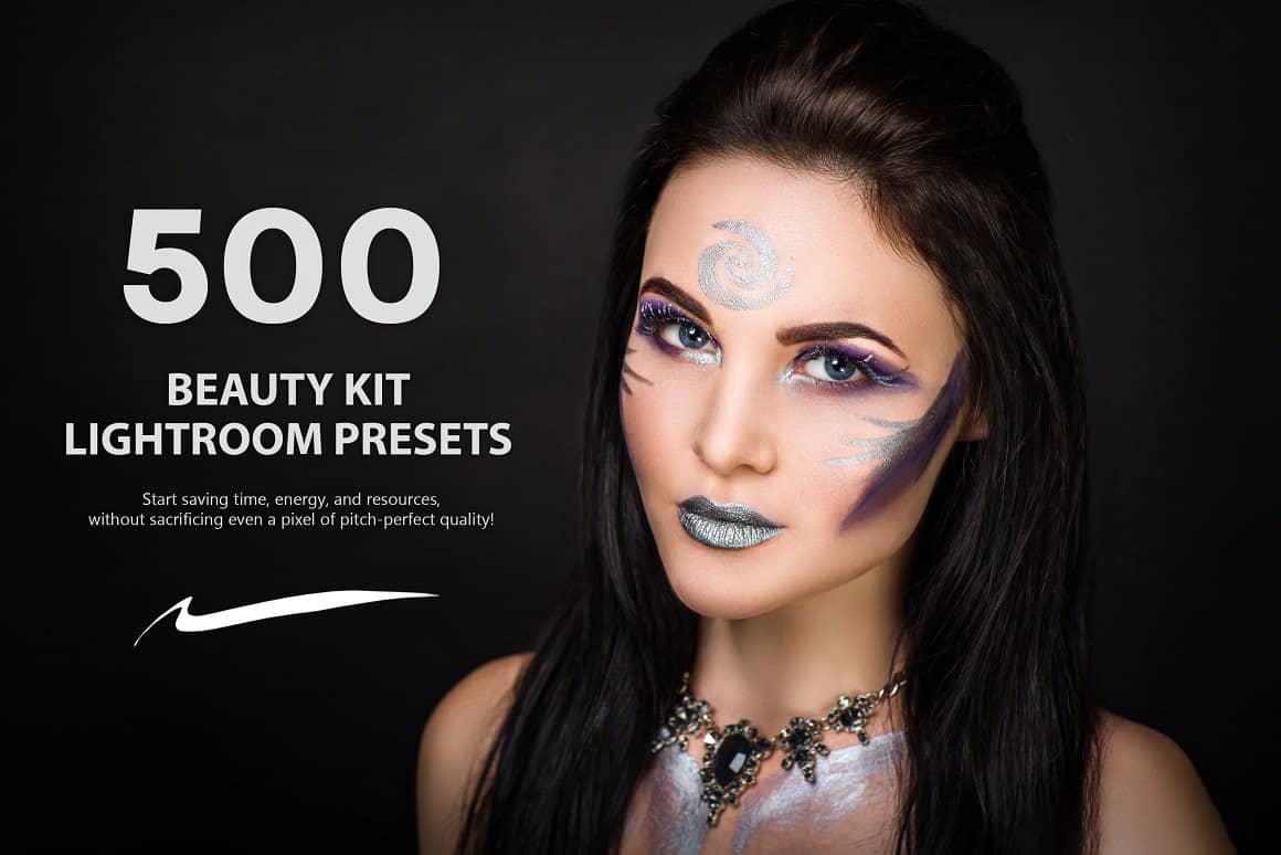 500个完美美容人像后期调色Lightroom预设 500 Beauty Kit Lightroom Presets