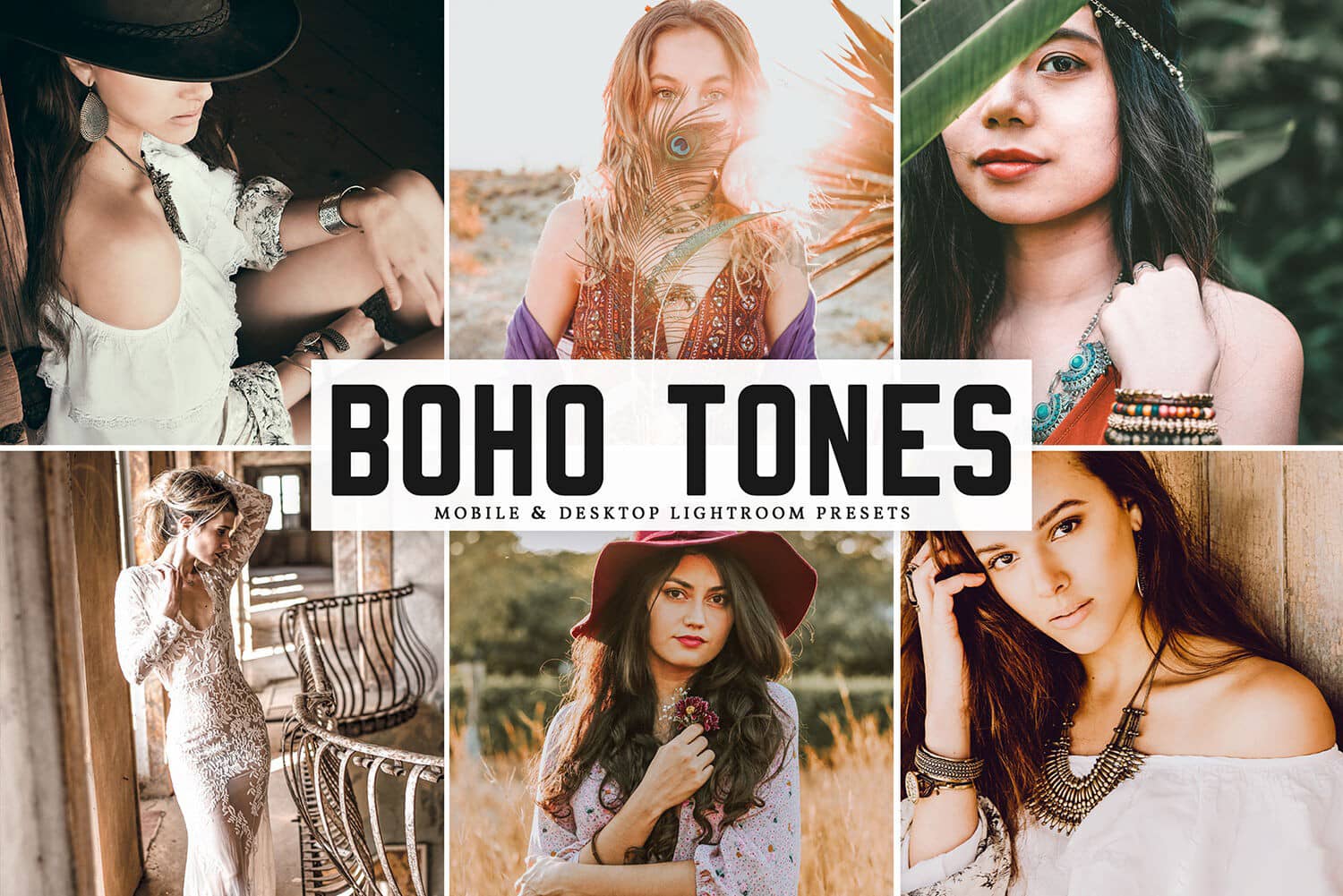Boho风人像Lightroom预设+手机版LR预设 Boho Tones Lightroom Presets