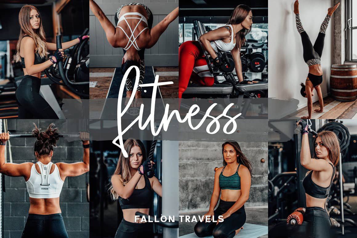 Instagram健身博主人像后期调色滤镜Lightroom预设 Fitness Lightroom Mobile Presets