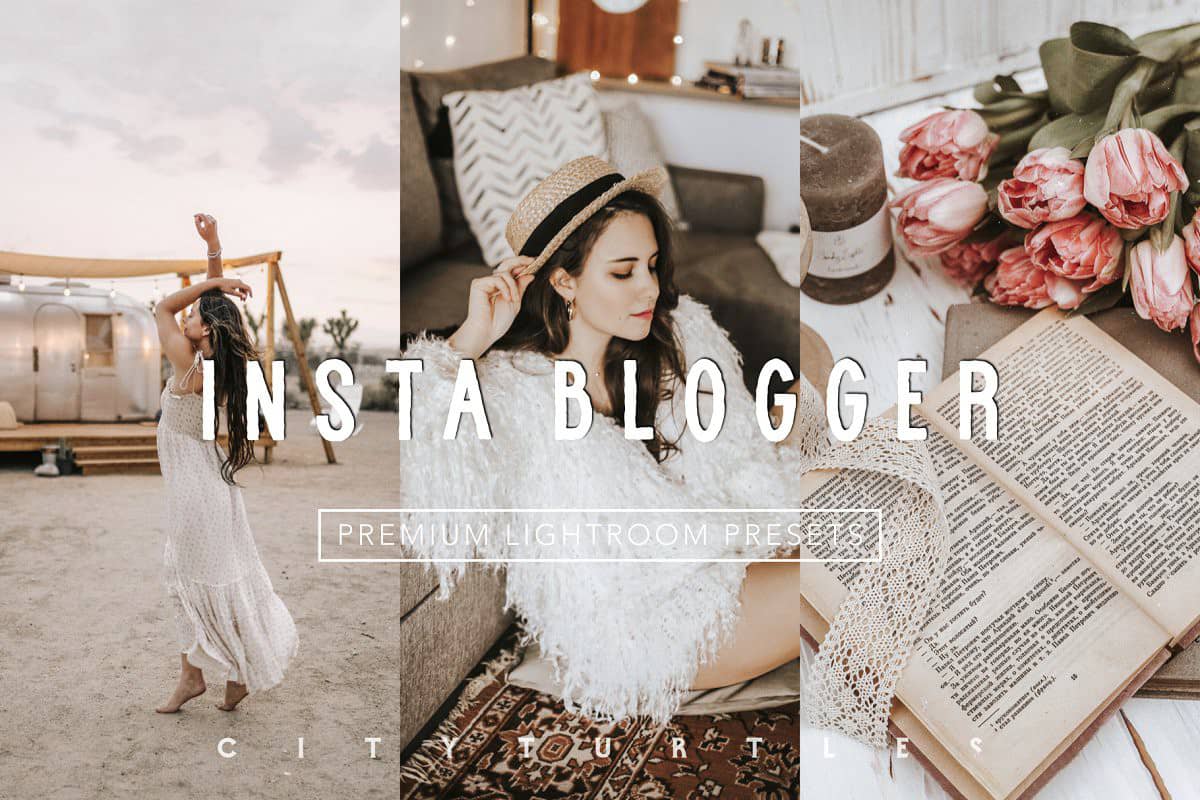 Insta博客网红奶油色LR预设+移动预设Aesthetic INSTA BLOGGER LR