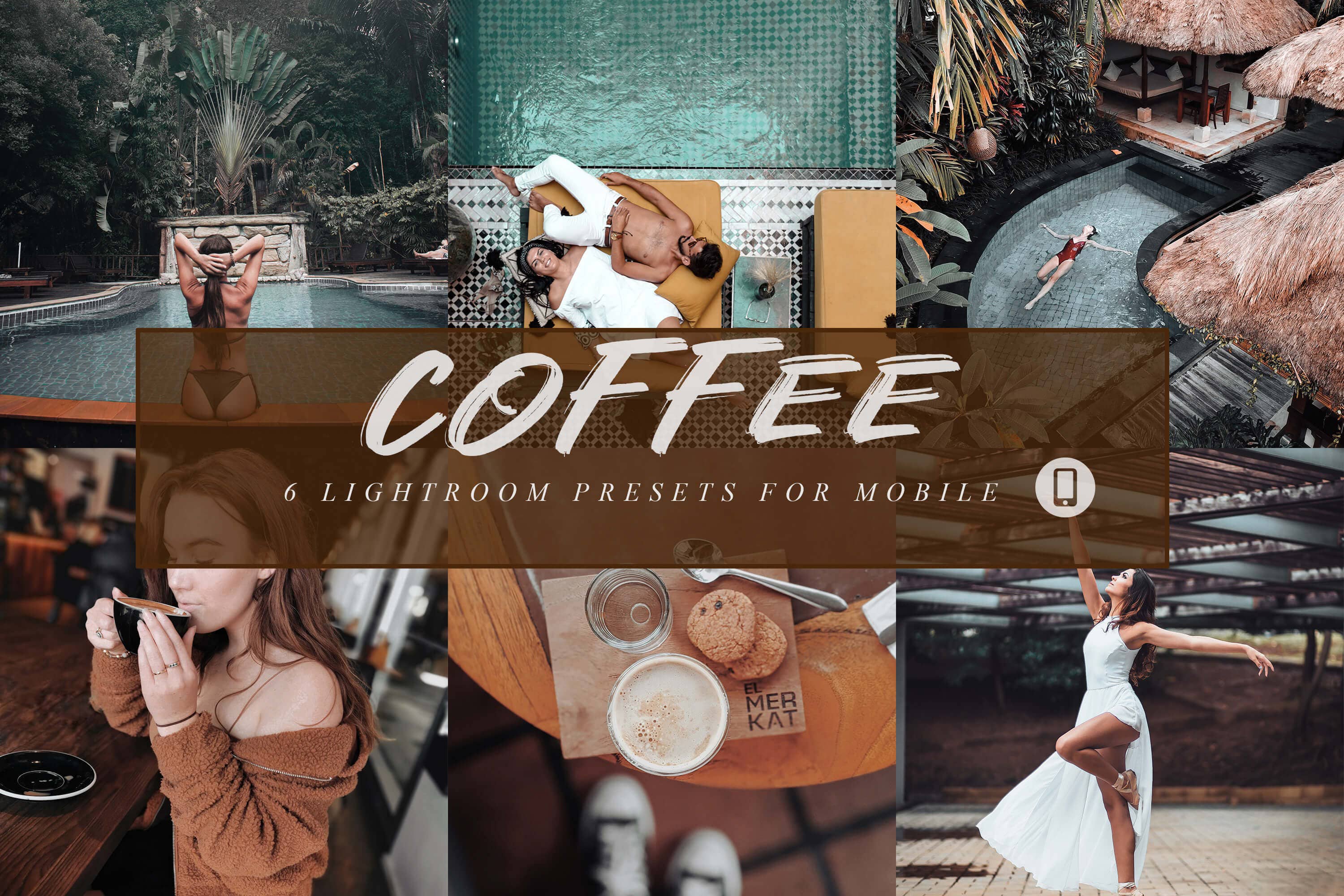 Insta咖啡电影色调人像LR预设+手机LR预设 Coffee Lightroom Presets