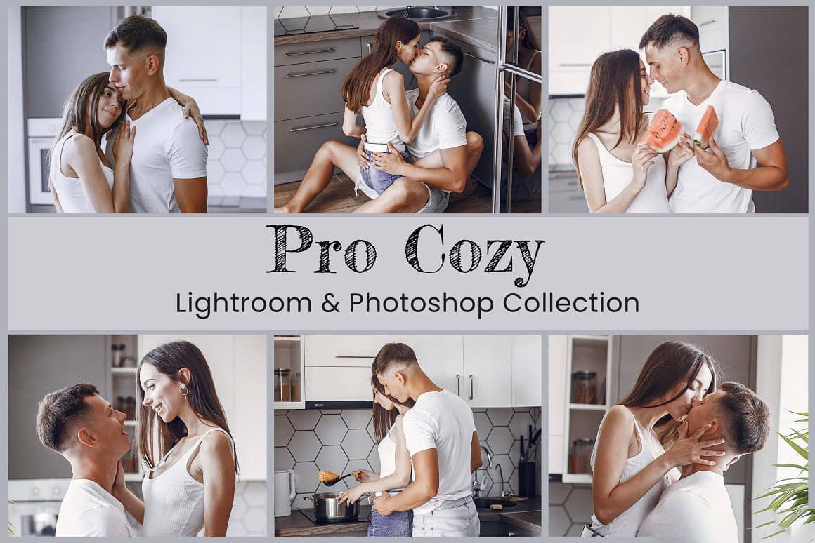 INS人像中性胶片风Lightroom预设与手机lr预设 Cozy Home Lightroom Photoshop Preset