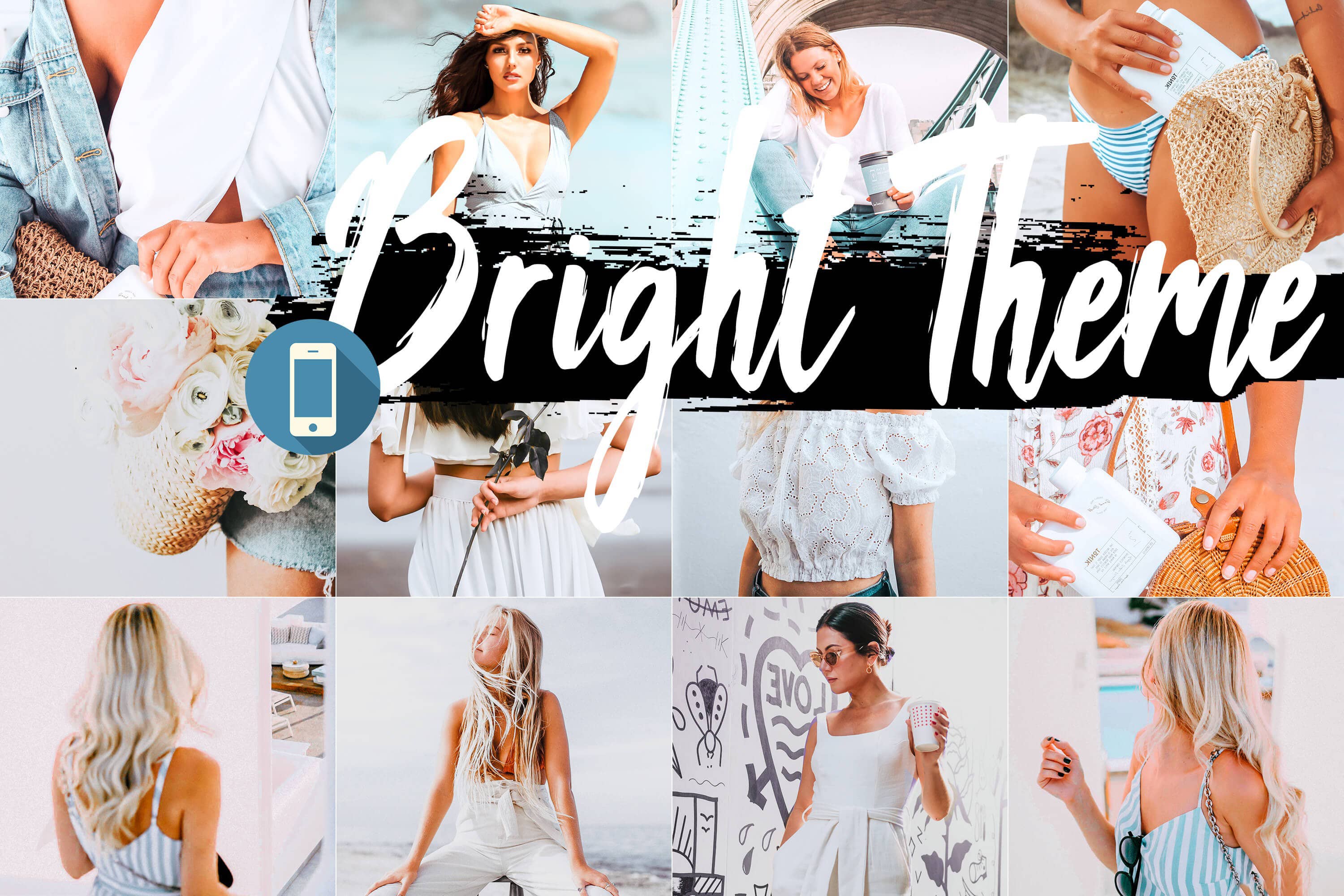 INS人像明亮通透胶片感人像R预设+APP滤镜 5 Bright Lightroom Presets