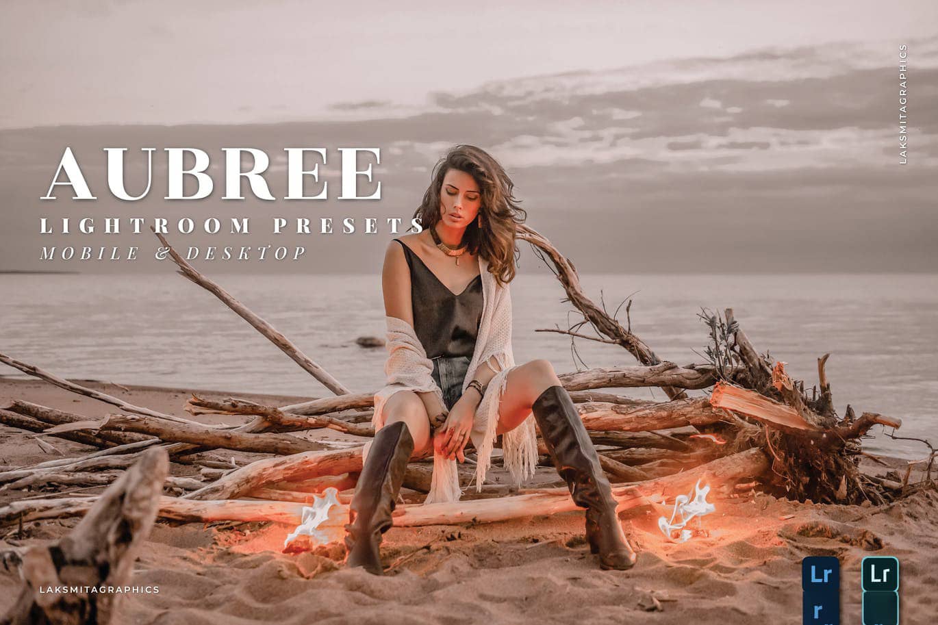 INS时尚人像流行色彩后期LR预设Aubree Mobile and Desktop Lightroom Presets