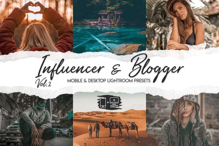 INS网红博客旅拍人像电影色调LR预设 Influencer Blogger Vol. 2