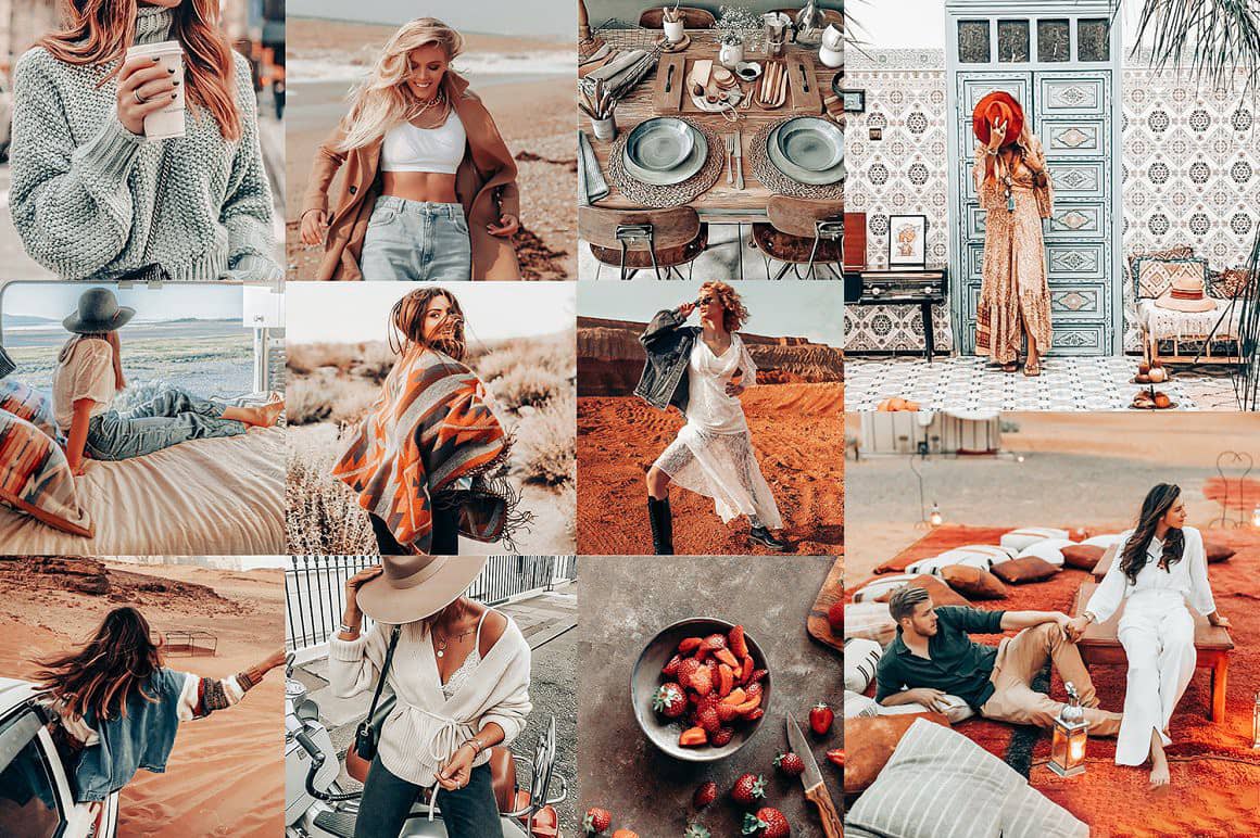 LR预设-波希米亚风格人像Lightroom预设 BOHO LIGHTROOM PRESETS