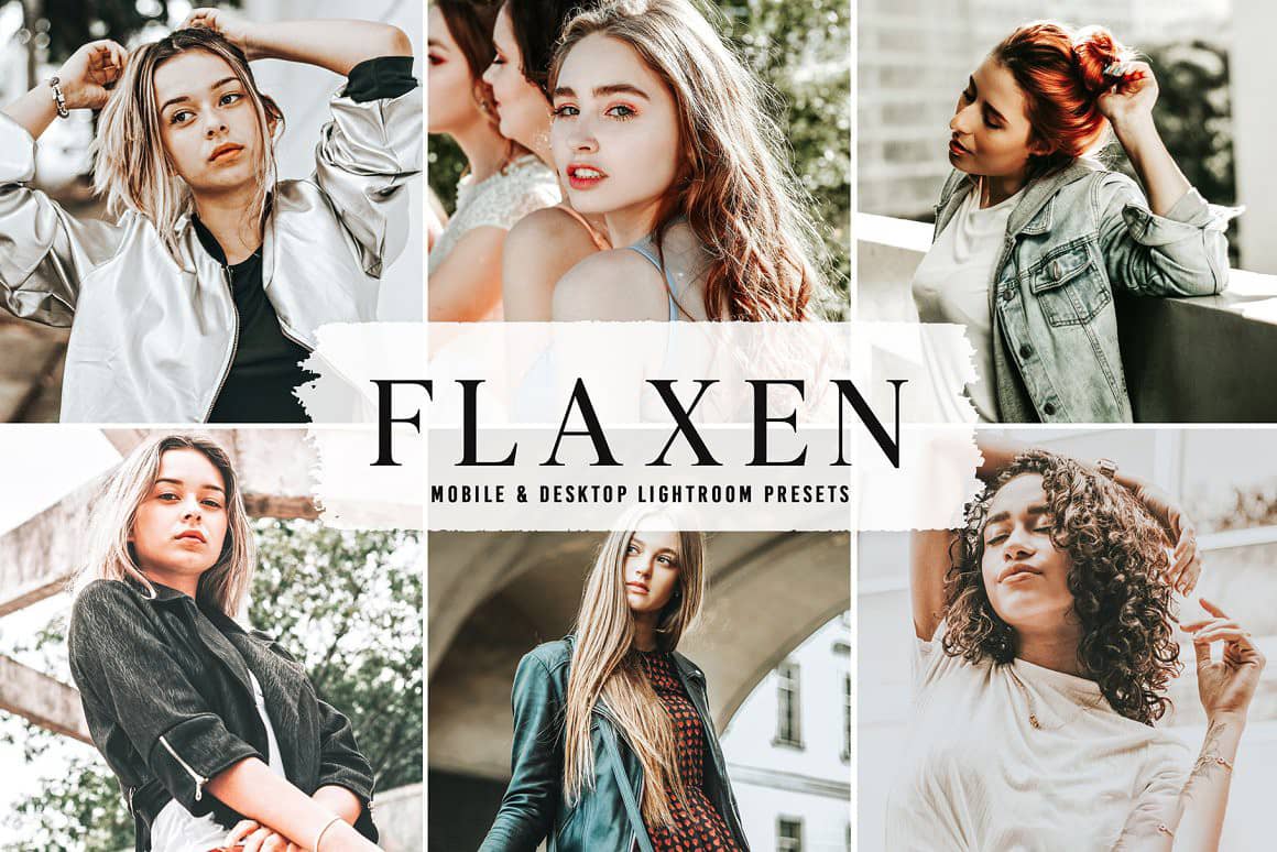 亚麻色时尚人像后期调色Lightroom预设 Flaxen Pro Lightroom Presets