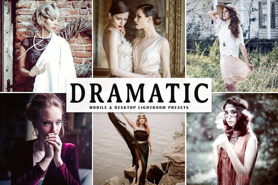 人像后期低饱和度哑光戏剧色调Lightroom预设+手机版APP滤镜