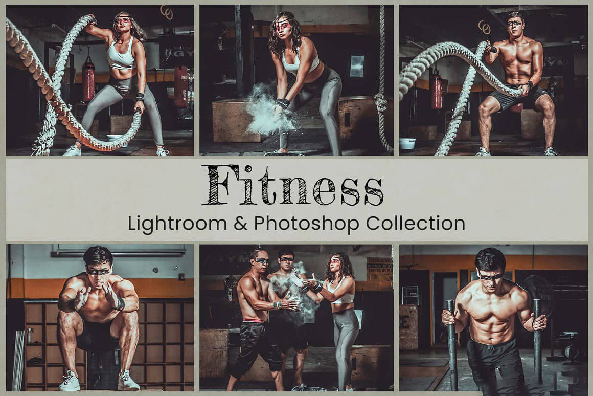 健身运动人像Lightroom预设与PS动作  Fitness Lightroom Presets Photoshop
