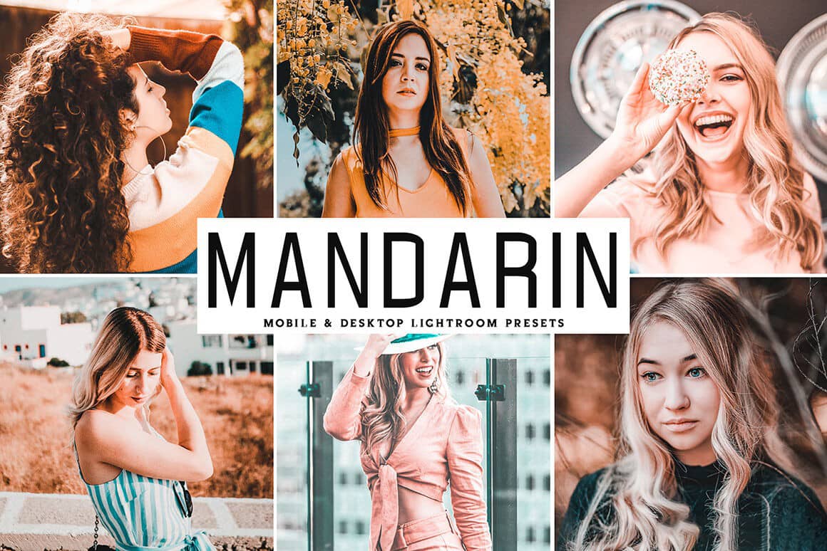 充满朝气粉色调Lightroom预设+手机版lr预设Mandarin Mobile Presets