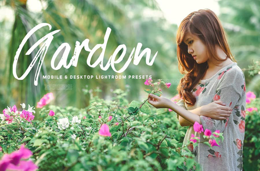 公园花园人像摄影Lightroom预设+手机版lr预设Garden Mobile Lightroom