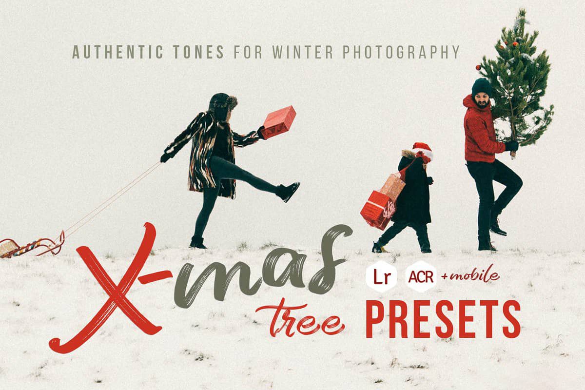 冬季人像Lightroom预设+移动APP预设 Christmas Tree – 20 Winter Presets