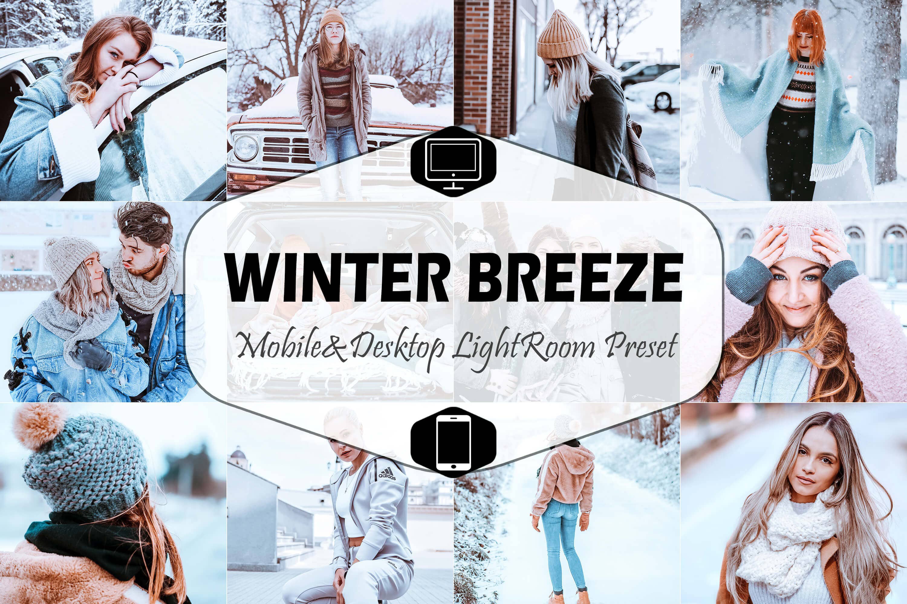 冬季通透明亮人像Lightroom预设+移动APP预设 Winter Breeze Lightroom