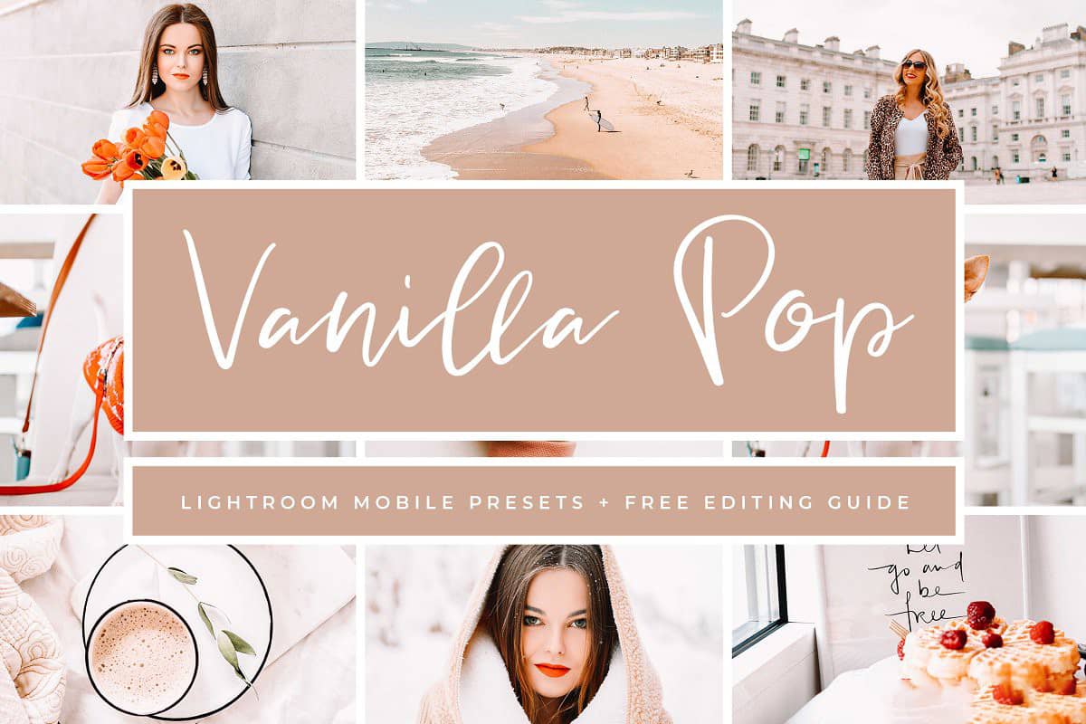 创意粉红色调明亮胶片感人像Lightroom预设+手机版LR预设