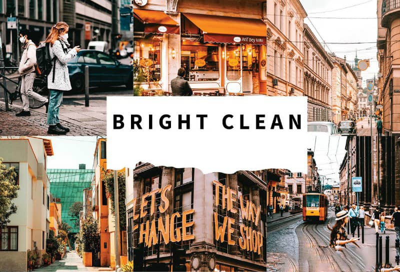 北欧质感干净明亮人像城市街拍调色Lightroom预设Bright Clean Lightroom Presets