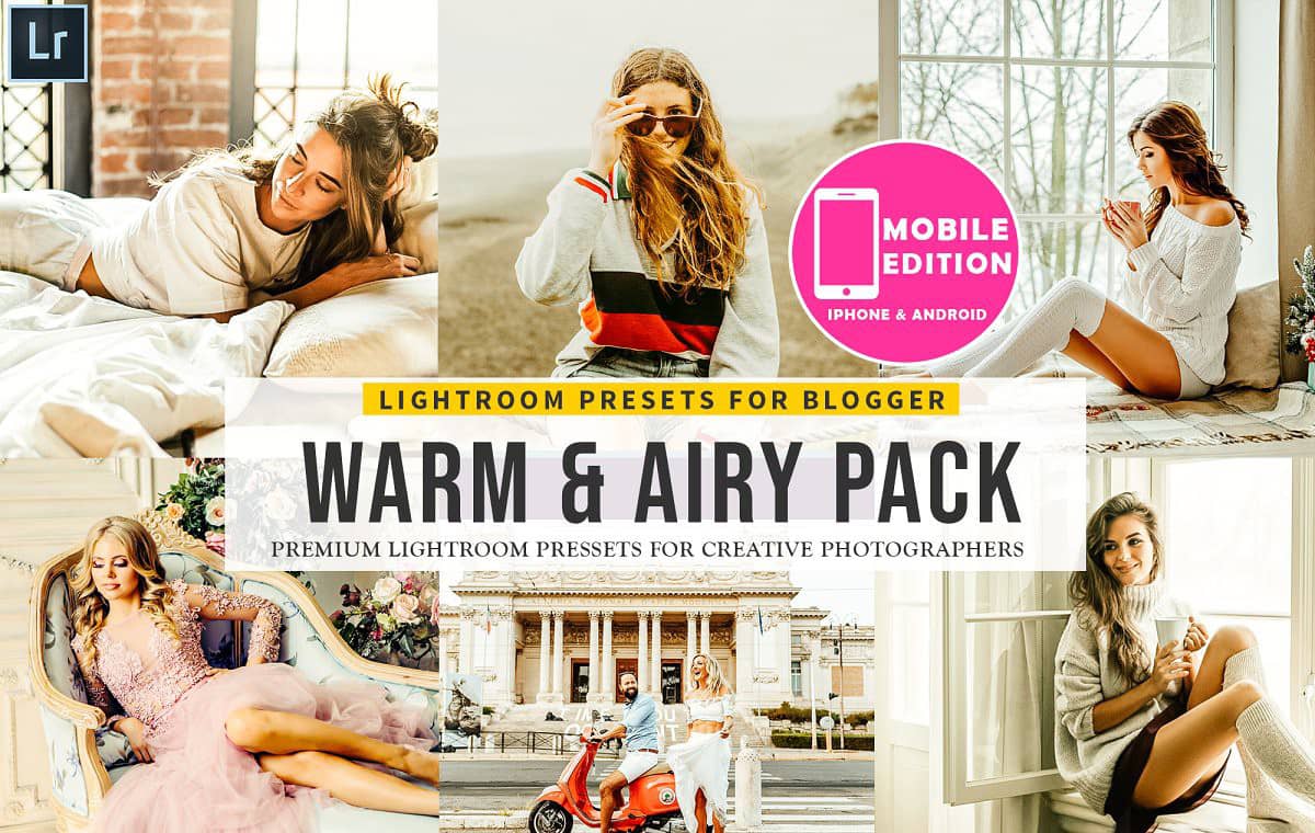 咖啡暖色调Lightroom预设+手机版lr预设  Warm Airy Lightroom