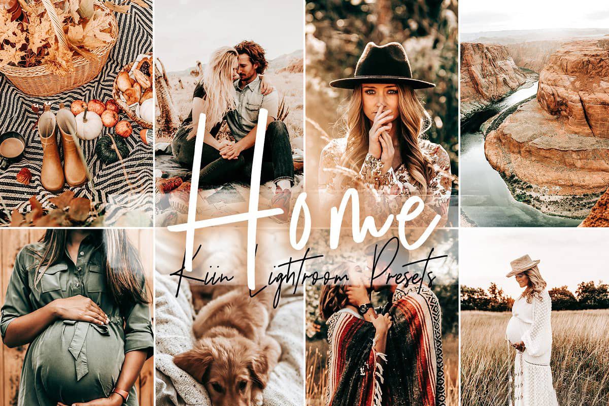 家庭人像暖色调胶片LR预设