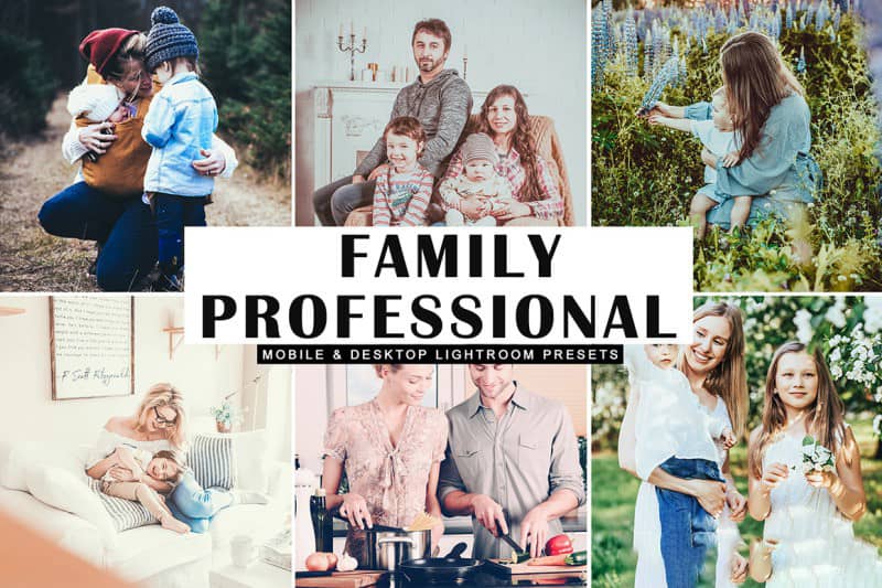 家庭生活人像摄影后期增强Lightroom预设+手机版lr预设