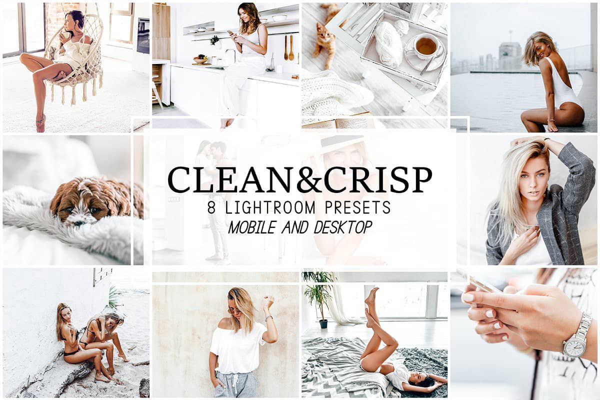 干净整洁明亮通透LR预设+移动APP预设 Clean Crisp Lightroom Presets