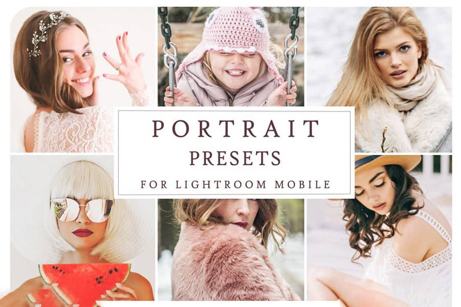 干净柔和人像Lightroom预设+手机版预设 Lightroom Mobile PORTRAIT