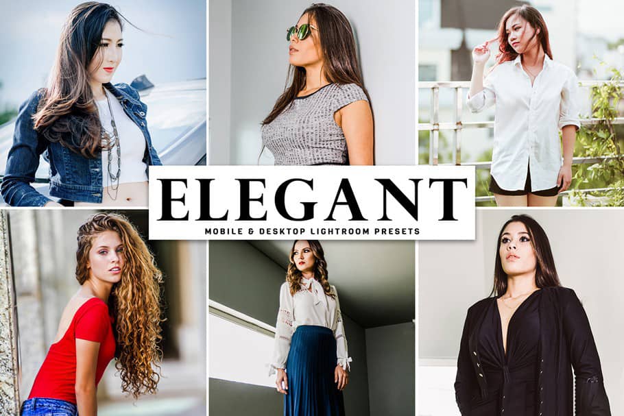 干净通透人像Lightroom预设+手机APP滤镜 Elegant Lightroom Presets