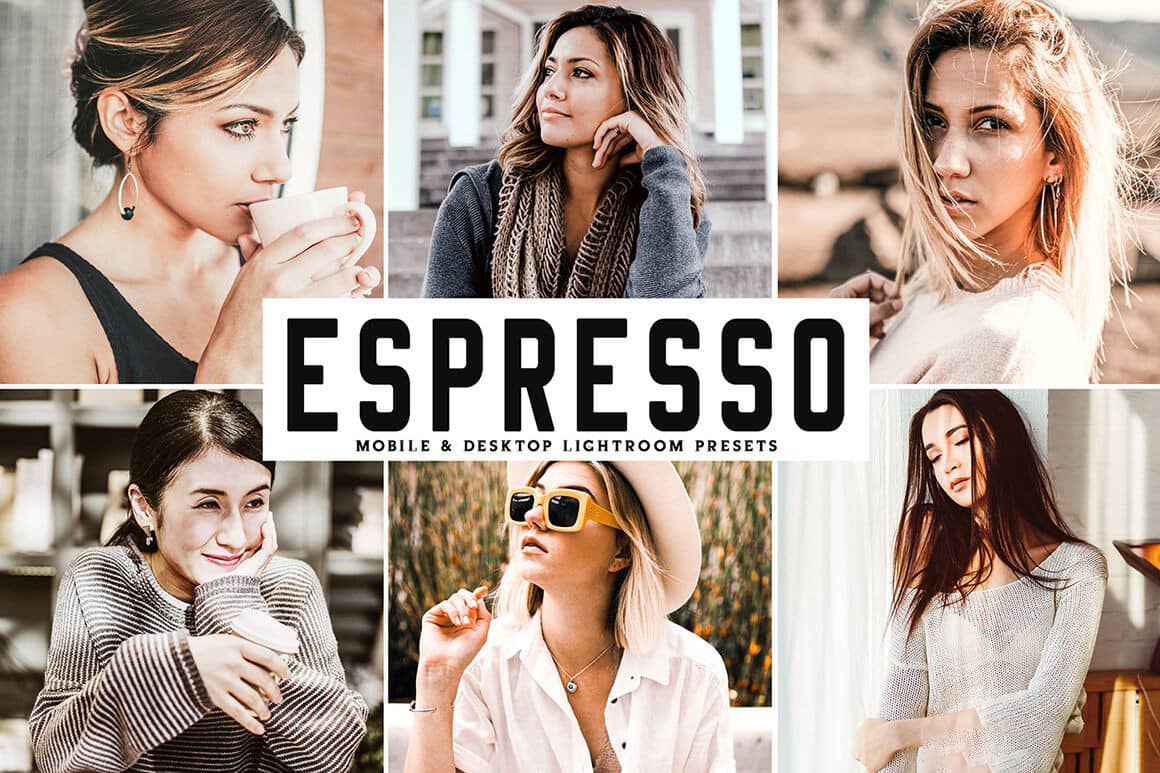 户外人像棕色柔和咖啡色调Lightroom预设+手机版Lightroom APP预设