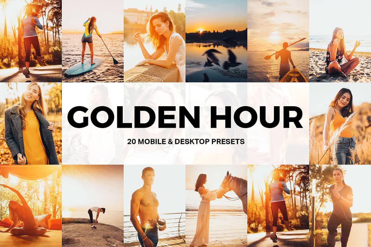 日出日落金色调逆光人像LR预设