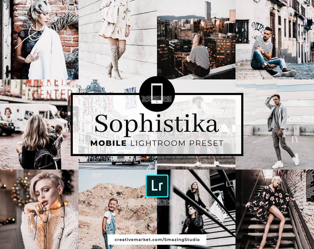 时尚人像Ins风Lightroom预设+移动版lr预设Mobile Lightroom Preset