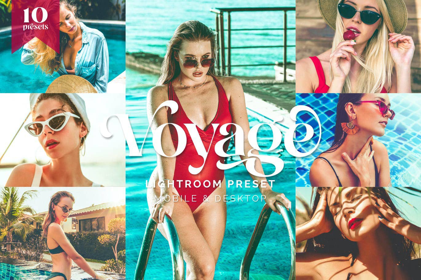 时尚复古电影人像后期调色Lightroom预设 Voyage Retro Summer Tones – TW