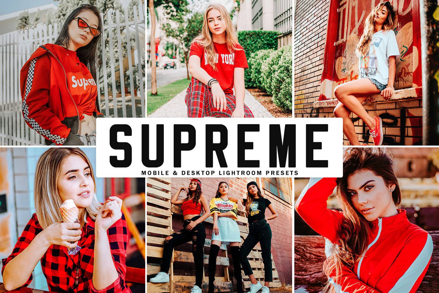 明亮通透外拍人像LR预设+移动APP预设 Supreme Lightroom Presets