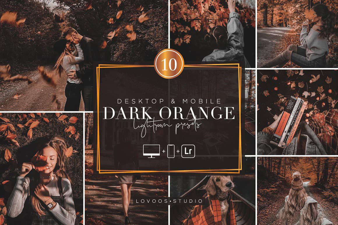 暗橙色情绪人像胶片-Lightroom预设和移动预设-DARK ORANGE – Lightroom Presets
