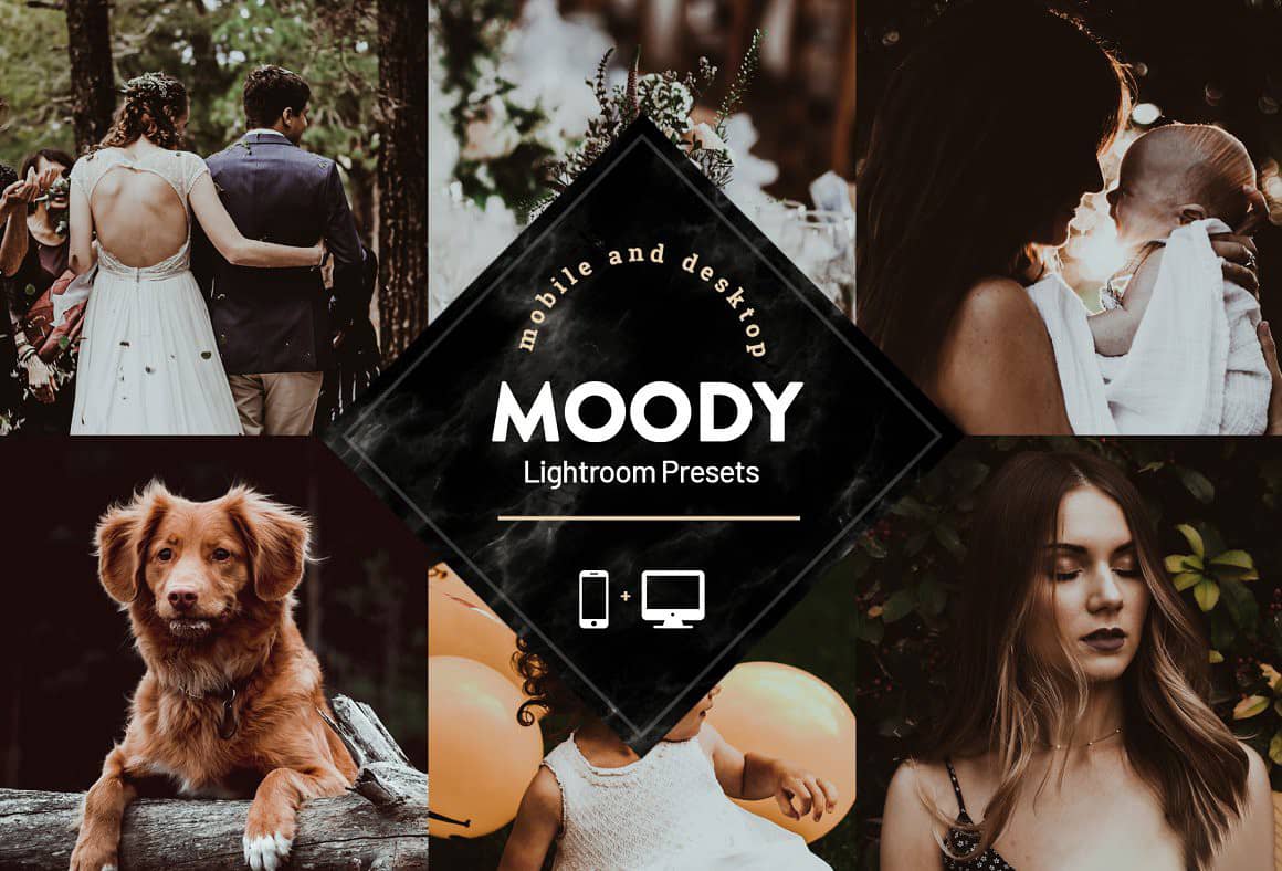 暗色调情绪人像电影色调LR预设