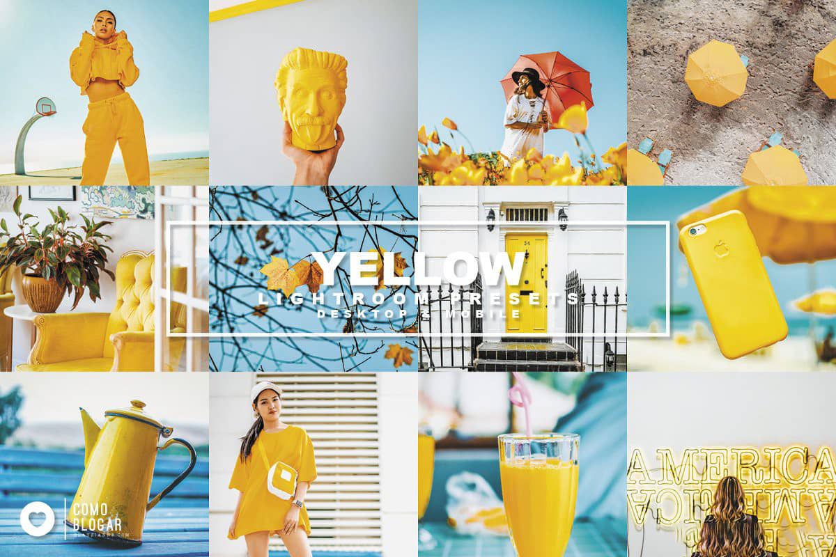 柠檬黄色调Lightroom预设 Advina Store Yellow lightroom presets