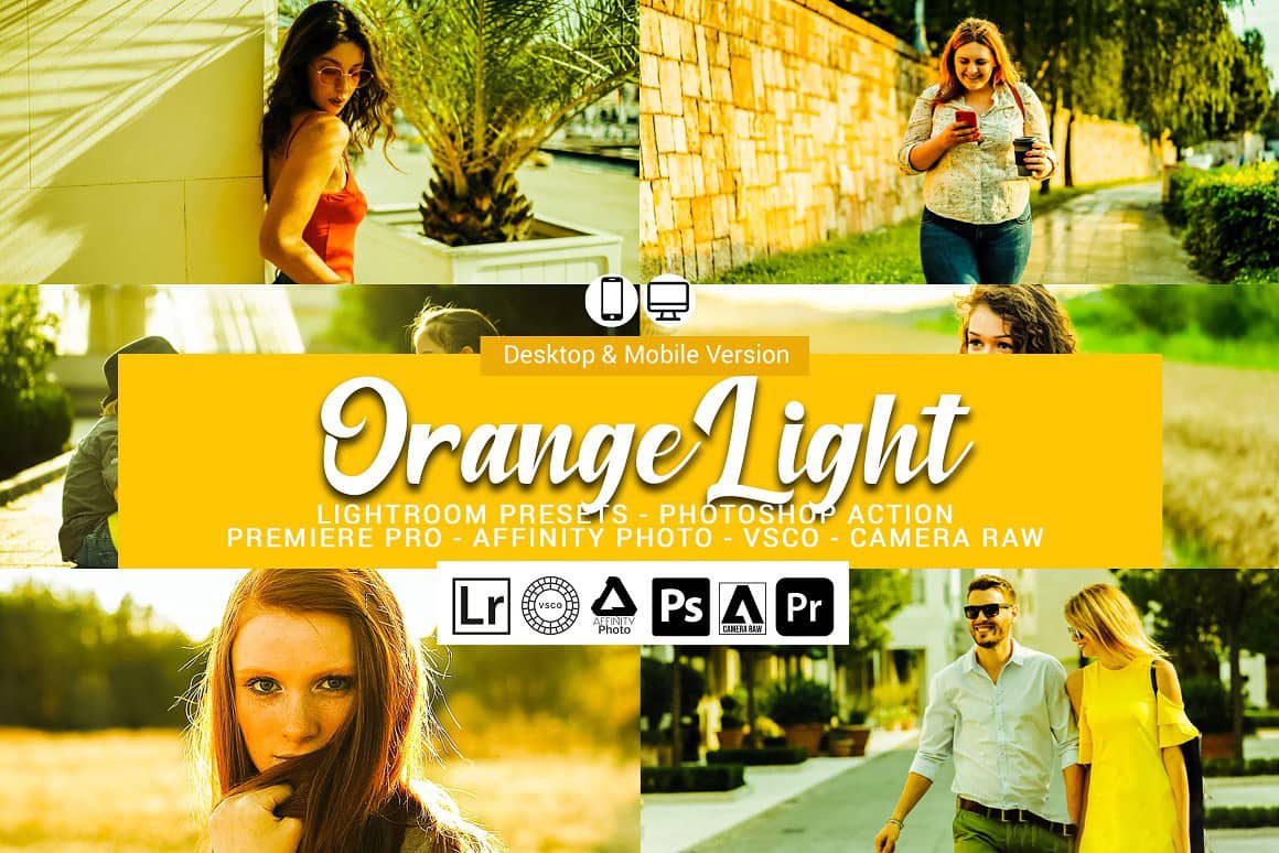 梦幻色彩金黄色调Lightroom预设