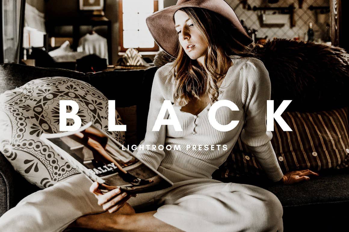 棕黑色街拍情绪电影人像Lightroom预设与LR预设 Black Lightroom Presets