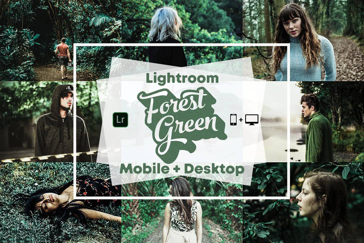 森系Lightroom预设+手机版lr预设 Forest Green – Lightroom Presets