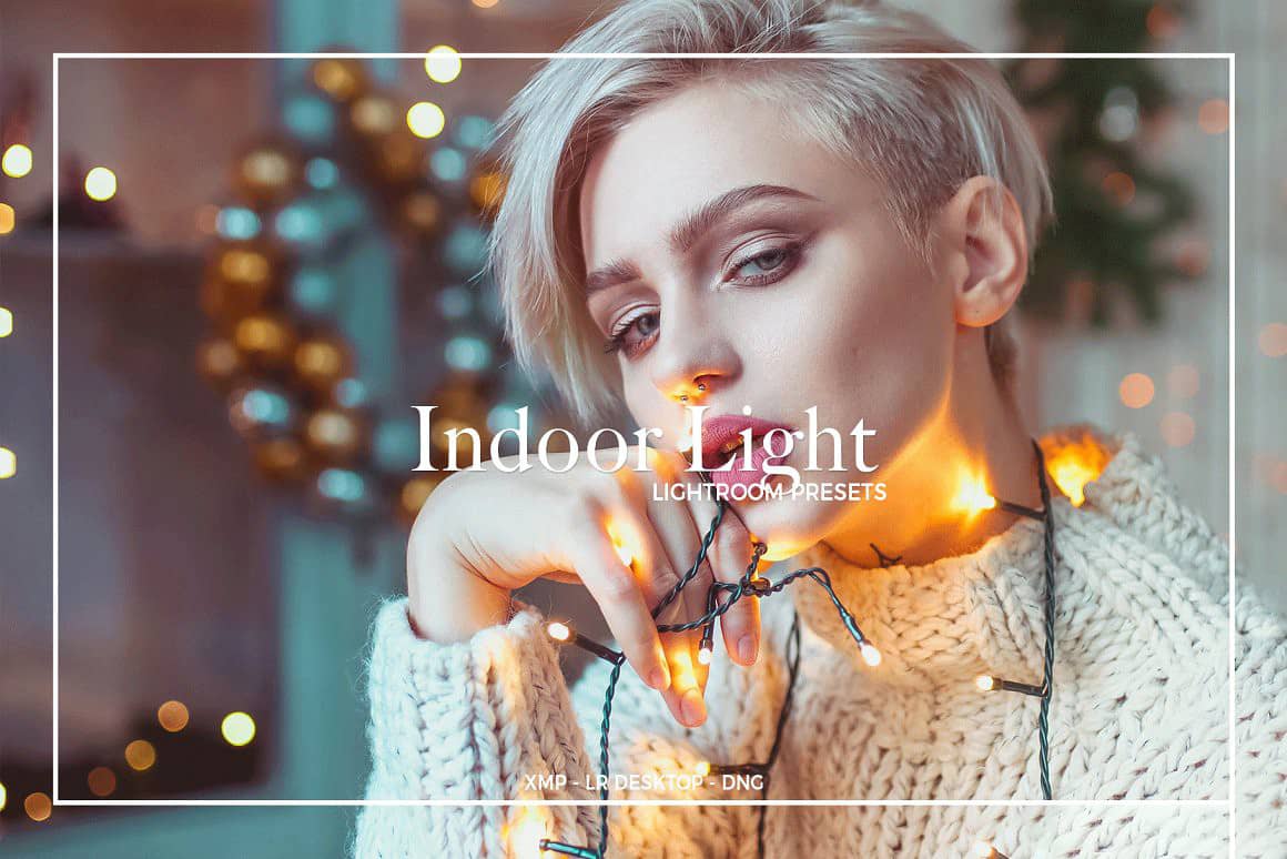 模拟工作室棚拍室内人像灯光设置Lightroom预设ins手机APP照片LR预设