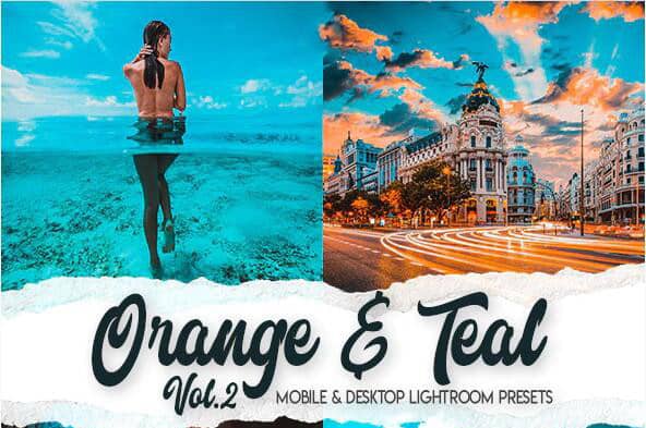 橙和蓝绿色卷2-15个高级Lightroom预设 Orange Teal Vol. 2 Lightroom