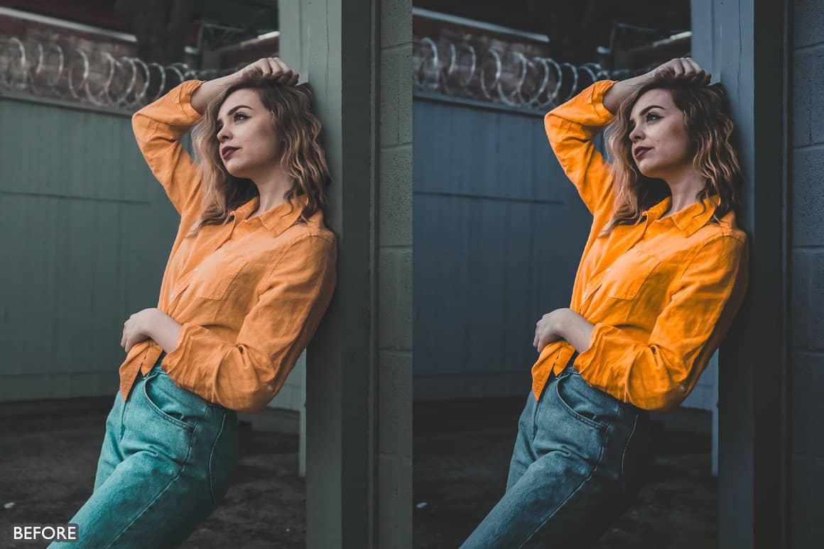 橙色和青色情绪电影人像Lightroom预设APP预设 Orange and Teal Lightroom Presets