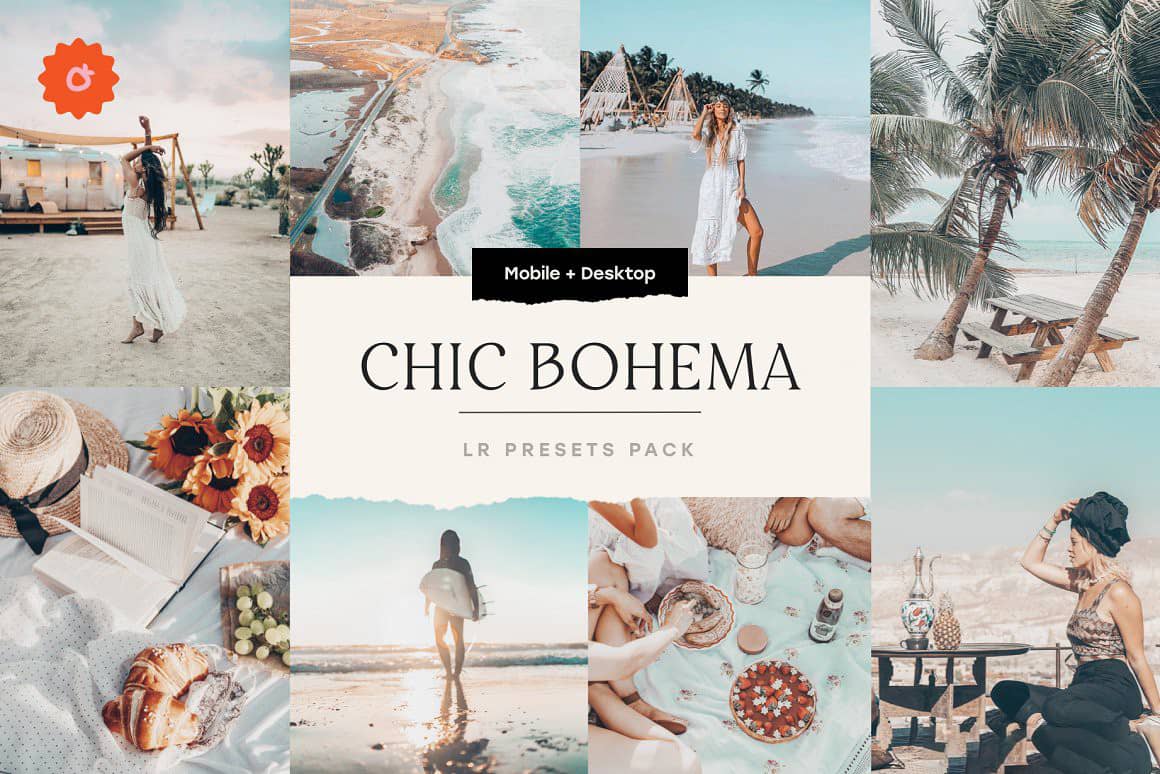 欧美大片波西米亚INS风格人像Lightroom预设 Bohemian Lightroom Presets Pack